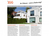 igg-projekthaus.de Webseite Vorschau