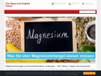 maca-arginin.de Webseite Vorschau