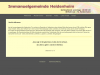 immanuelgemeinde-heidenheim.de Webseite Vorschau