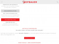immo-hofbauer.de Webseite Vorschau
