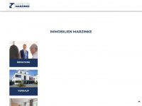 immobilien-marzinke.de Webseite Vorschau