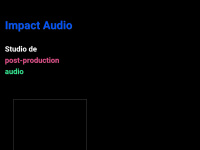 impactaudio.ch Webseite Vorschau