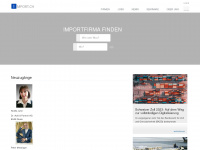 import.ch Webseite Vorschau