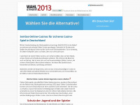wa2013.de Webseite Vorschau