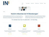 in-uebersetzungen.de Webseite Vorschau