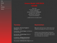 inbetween-rockband.de Webseite Vorschau