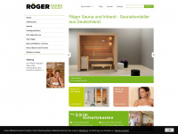 roeger-sauna.de Webseite Vorschau