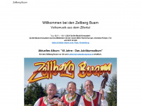 zellbergbuam.at Webseite Vorschau