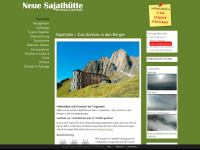 sajathuette.at Webseite Vorschau