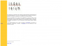 index-rerum.de Webseite Vorschau