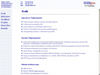 indipro.ch Webseite Vorschau