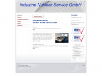industrie-nuklear-service.de Webseite Vorschau
