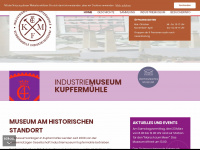 industriemuseum-kupfermuehle.de Webseite Vorschau