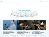 infanger-propeller.ch Webseite Vorschau