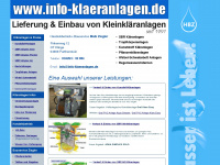 info-klaeranlagen.de Webseite Vorschau