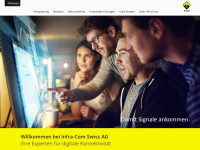infra-com.ch Webseite Vorschau