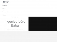 ingenieurbuero-baba.de Webseite Vorschau