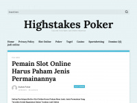 highstakes-poker.net Webseite Vorschau