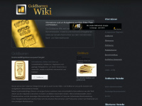 goldbarren-wiki.de Webseite Vorschau