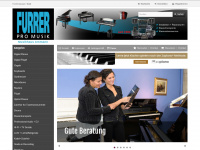 furrerpromusik.ch Webseite Vorschau