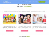 kinderpartyraum.at Webseite Vorschau