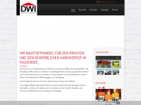 dwi-baustoffe.de Webseite Vorschau