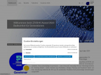 zvshk-award.com Webseite Vorschau