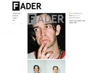 thefader.tumblr.com Webseite Vorschau