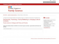 familyscience.eu Webseite Vorschau