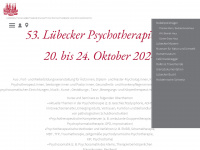 luebecker-psychotherapietage.de Webseite Vorschau
