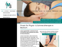 physiotherapie-sachs.de Webseite Vorschau