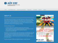 aoef-erf.org Webseite Vorschau