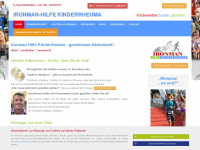 ironman-hilfe-kinderrheuma.de Webseite Vorschau