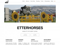 etterhorses.com Webseite Vorschau