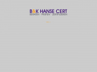 bk-hansecert.com Webseite Vorschau