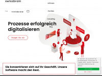 swissbrain.ch Webseite Vorschau