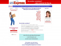 withexpress-international.de Webseite Vorschau