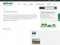 boehm-transport.com Webseite Vorschau