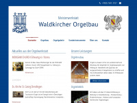 waldkircher-orgelbau.de Webseite Vorschau
