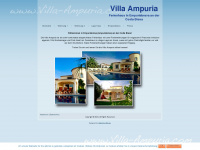 villa-ampuria.com Webseite Vorschau