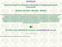 mysafe.de Webseite Vorschau