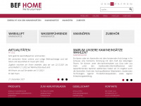 kamine-bef.de Webseite Vorschau
