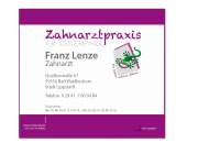 zahnarztpraxis-lenze.de Webseite Vorschau