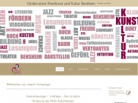 kultur-bensheim.de Webseite Vorschau