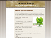 croissant-rezept.de Webseite Vorschau