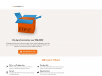 ftpbox.org Webseite Vorschau