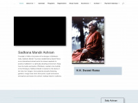 sadhanamandir.org Webseite Vorschau