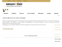 awarefair.org Webseite Vorschau