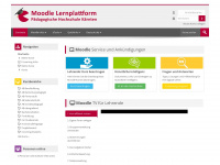 moodle.ph-kaernten.ac.at Webseite Vorschau
