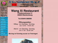 wangxi-restaurant.de Webseite Vorschau